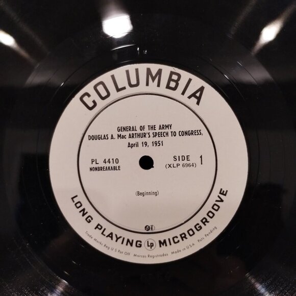 General Douglas A. MacArthur's Speech To Congress 4/19/51 MLA 4410 Record 1951 - Picture 3 of 4